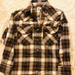 Levis MEN Flannel Button Down Shirt (S)